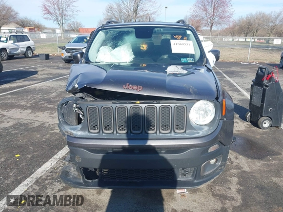 2016 Jeep Renegade Latitude with VIN ZACCJBBT9GPD52754, listed as a IAAI auction lot 41868531 with 161,159 mi miles. Bid and sale history available at carsss.com. Image 13.