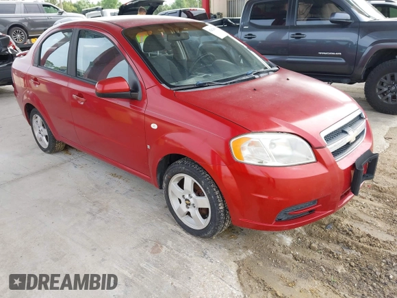 2007 Chevrolet Aveo LT with VIN KL1TG566X7B153881, listed as a IAAI auction lot 42626501 with 122,555 mi miles and . Bid and sale history available at DreamBid. Image 1.