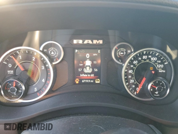 2024 Ram 2500 Tradesman with VIN 3C6UR5CL0RG234777, listed as a Copart auction lot 84373024 with 6,719 mi miles and Salvage Title. Bid and sale history available at carsss.com. Image 9.
