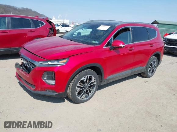 2020 Hyundai Santa Fe Limited with VIN 5NMS5CAA7LH222221, listed as a IAAI auction lot 41775537 with 64,519 mi miles. Bid and sale history available at carsss.com. Image 18.