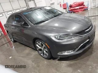 2015 Chrysler 200 C with VIN 1C3CCCCG1FN551259, listed as a IAAI auction lot 41221979 with 98,055 mi miles and . Bid and sale history available at carsss.com. Image 1.