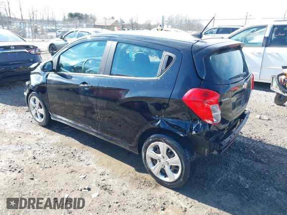 2020 Chevrolet Spark LS with VIN KL8CB6SA8LC477514, listed as a IAAI auction lot 41706916 with 76,672 mi miles. Bid and sale history available at carsss.com. Image 3.