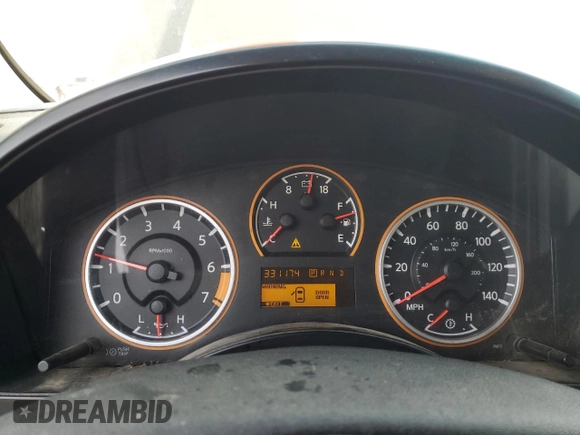 2012 Nissan Titan SV with VIN 1N6BA0ED3CN305384, listed as a Copart auction lot 56497905 with 331,174 mi miles and Salvage title. Bid and sale history available at DreamBid. Image 9.