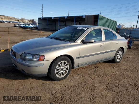 2004 Volvo S60 with VIN YV1RS61T042421282, listed as a Copart auction lot 47800835 with 181,255 mi miles and Clean Title. Bid and sale history available at carsss.com. Image 1.