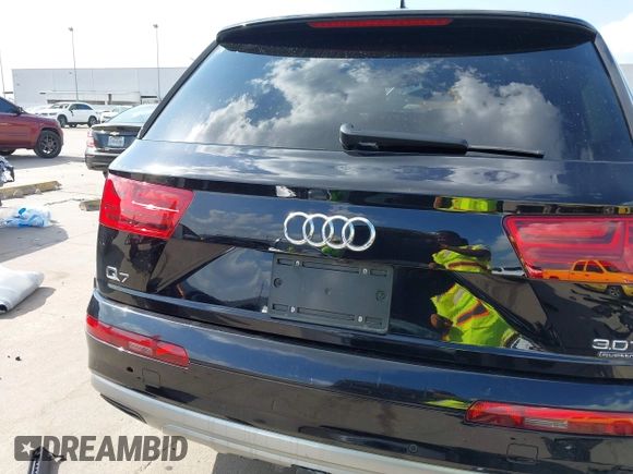 2017 Audi Q7 Premium Plus with VIN WA1LAAF75HD047186, listed as a IAAI auction lot 42280297 with 85,492 mi miles and . Bid and sale history available at DreamBid. Image 17.
