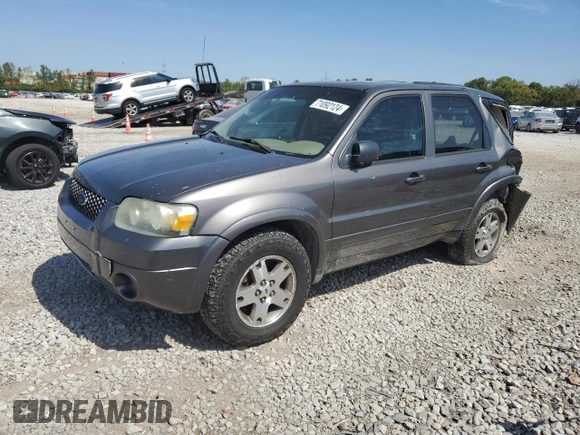 2005 Ford Escape Limited with VIN 1FMYU94175KB94533, listed as a Copart auction lot 71092124 with 156,992 mi miles and Salvage Title. Bid and sale history available at carsss.com. Image 1.