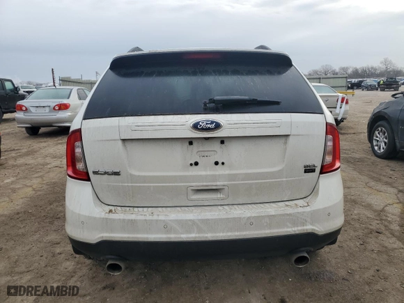 2012 Ford Edge SEL with VIN 2FMDK3JC5CBA04307, listed as a Copart auction lot 86195204 with 187,450 mi miles and Salvage Title. Bid and sale history available at carsss.com. Image 6.