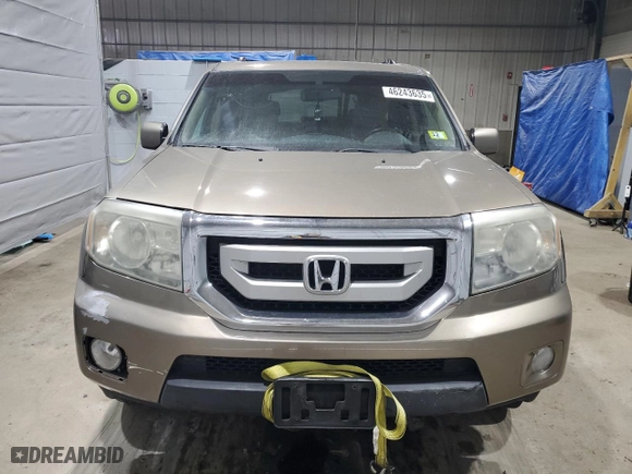 2011 Honda Pilot EX-L with VIN 5FNYF4H51BB041086, listed as a Copart auction lot 46243635 with 216,810 mi miles and Clean Title. Bid and sale history available at carsss.com. Image 5.