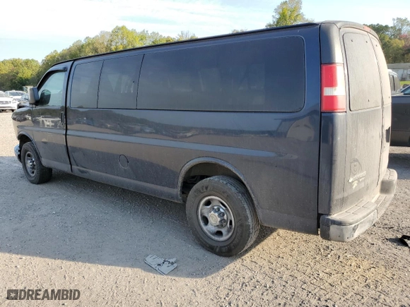 2013 Chevrolet Express Passenger 1LT with VIN 1GAZG1FA0D1172692, listed as a Copart auction lot 75411454 with 159,250 mi miles and Salvage Title. Bid and sale history available at carsss.com. Image 2.