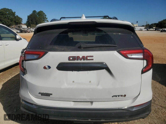 2024 GMC Terrain AT4 with VIN 3GKALYEG1RL142507, listed as a Copart auction lot 75747674 with 20,815 mi miles and Salvage Title. Bid and sale history available at DreamBid. Image 6.