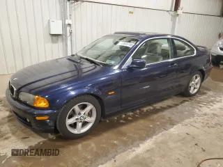 2001 BMW 3 Series 325Ci with VIN WBABN33491JW55177, listed as a Copart auction lot 43685795 with 120,610 mi miles and Salvage Title. Bid and sale history available at carsss.com. Image 1.