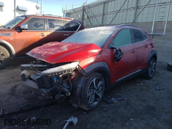 2021 Hyundai Kona Ultimate with VIN KM8K53A59MU712104, listed as a Copart auction lot 87926405 with 0 mi miles and Salvage Title. Bid and sale history available at carsss.com. Image 1.