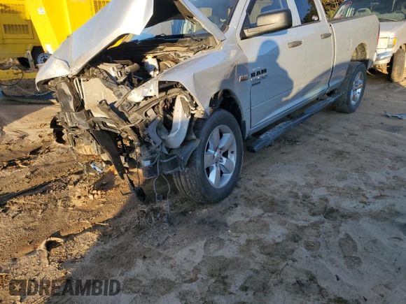 2019 Ram 1500 Classic Tradesman with VIN 1C6RR6FT5KS579647, listed as a Copart auction lot 87360454 with 0 mi miles and Salvage Title. Bid and sale history available at carsss.com. Image 1.