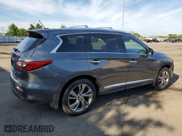 2015 Infiniti QX60 with VIN 5N1AL0MM3FC504280, listed as a Copart auction lot 56704915 with 44,094 mi miles and Salvage title. Bid and sale history available at DreamBid. Image 3.