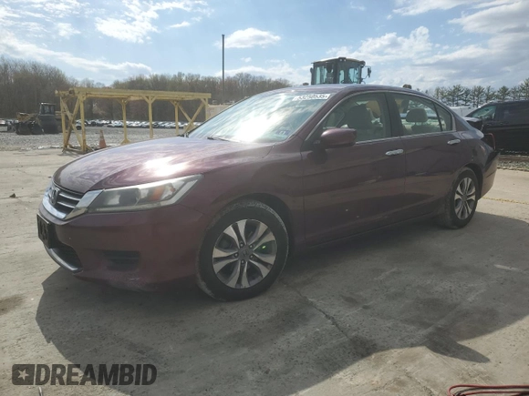 2015 Honda Accord LX with VIN 1HGCR2F3XFA120666, listed as a Copart auction lot 53250535 with 141,075 mi miles and Salvage Title. Bid and sale history available at DreamBid. Image 1.