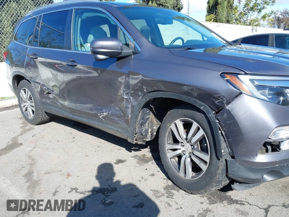 2017 Honda Pilot EX-L with VIN 5FNYF6H57HB021350, listed as a IAAI auction lot 41673635 with 101,980 mi miles and . Bid and sale history available at DreamBid. Image 6.