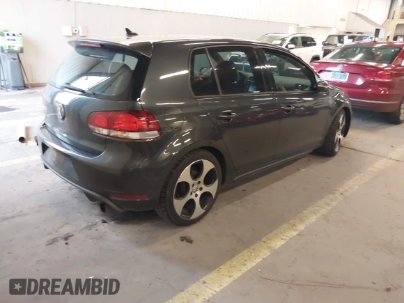 2012 Volkswagen GTI w/Sunroof & Navi PZEV with VIN WVWGD7AJ2CW100248, listed as a IAAI auction lot 41905190 with 106,489 mi miles and . Bid and sale history available at DreamBid. Image 4.