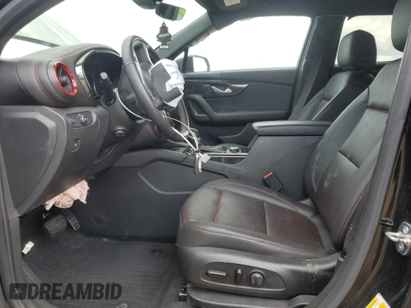 2021 Chevrolet Blazer RS with VIN 3GNKBKRS3MS507404, listed as a Copart auction lot 60249645 with 85,869 mi miles and Salvage title. Bid and sale history available at DreamBid. Image 7.