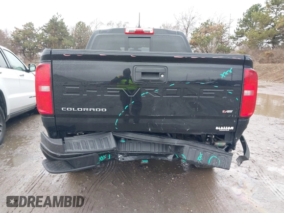 2021 Chevrolet Colorado 4WD Z71 with VIN 1GCGTDEN7M1282445, listed as a IAAI auction lot 41737419 with 27,187 mi miles and . Bid and sale history available at DreamBid. Image 16.