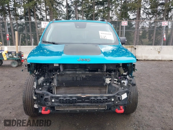 2021 Jeep Renegade Trailhawk with VIN ZACNJDC15MPN30461, listed as a IAAI auction lot 41846420 with 53,458 mi miles and . Bid and sale history available at DreamBid. Image 13.