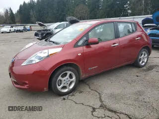 2012 Nissan LEAF SL with VIN JN1AZ0CP5CT017885, listed as a Copart auction lot 48780335 with 56,663 mi miles and Clean Title. Bid and sale history available at carsss.com. Image 1.