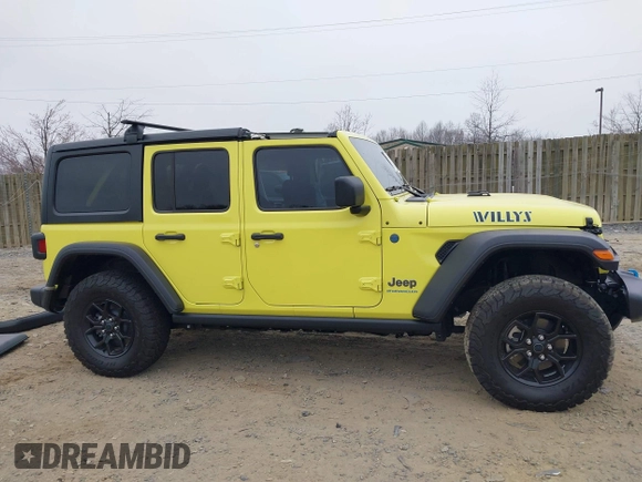 2024 Jeep Wrangler Sport S with VIN 1C4RJXN62RW121018, listed as a IAAI auction lot 41772775 with 1,146 mi miles and . Bid and sale history available at DreamBid. Image 14.