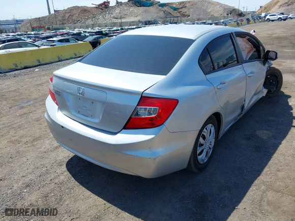 2012 Honda Civic Sdn LX with VIN 2HGFB2F56CH314403, listed as a IAAI auction lot 42079018 with 103,153 mi miles. Bid and sale history available at carsss.com. Image 4.