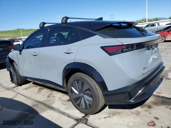 2023 Nissan ARIYA EVOLVE+ with VIN JN1DF0BB9PM704797, listed as a Copart auction lot 54836734 with 3,072 mi miles and Salvage Title. Bid and sale history available at carsss.com. Image 2.