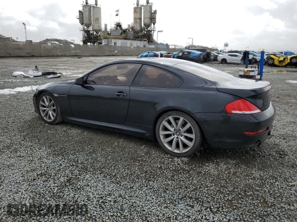 2010 BMW 6 Series 650i with VIN WBAEA5C57ACV93568, listed as a Copart auction lot 45578355 with 172,586 mi miles and Salvage Title. Bid and sale history available at carsss.com. Image 2.