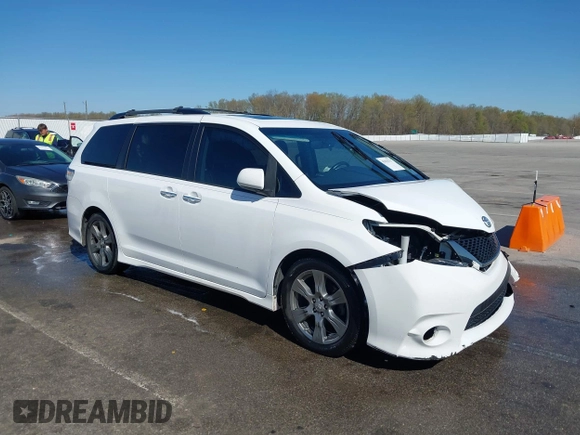 2017 Toyota Sienna SE with VIN 5TDXZ3DC8HS871148, listed as a IAAI auction lot 42035137 with 124,126 mi miles and . Bid and sale history available at DreamBid. Image 1.