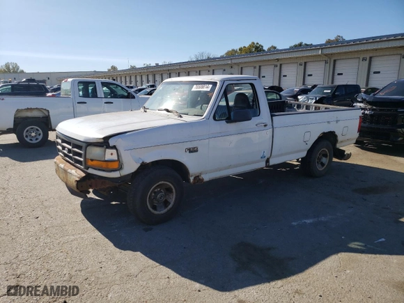 1996 Ford F-150 Special with VIN 1FTEF15Y1TLB21017, listed as a Copart auction lot 76508814 with 0 mi miles and Salvage Title. Bid and sale history available at carsss.com. Image 1.