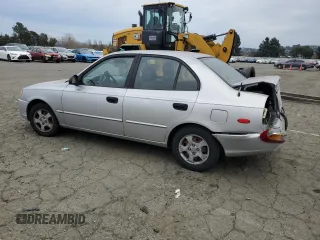 2002 Hyundai Accent GL with VIN KMHCG45C92U342413, listed as a Copart auction lot 45236555 with 120,207 mi miles and Salvage Title. Bid and sale history available at carsss.com. Image 2.