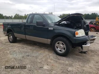 2005 Ford F-150 XL with VIN 1FTPF12585NA63952, listed as a Copart auction lot 74300474 with 98,379 mi miles and Salvage Title. Bid and sale history available at carsss.com. Image 4.