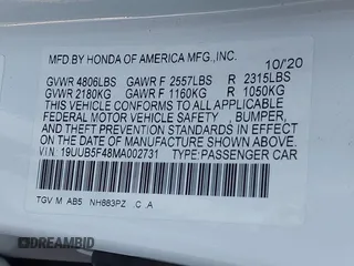2021 Acura TLX Technology z VIN 19UUB5F48MA002731, wystawiony jako IAAI lot #41820962 z przebiegiem 30 747 mil mil oraz . Historia ofert i sprzedaży dostępna na DreamBid. Obrazek 9.