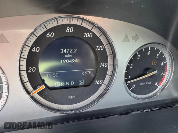 2008 Mercedes-Benz C 350 Sport with VIN WDDGF56XX8R039755, listed as a Copart auction lot 56783765 with 190,494 mi miles and Clean Title. Bid and sale history available at DreamBid. Image 8.