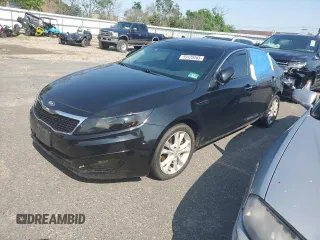 2013 Kia Optima EX with VIN 5XXGN4A72DG120387, listed as a Copart auction lot 59125265 with 150,083 mi miles and Salvage title. Bid and sale history available at DreamBid. Image 1.
