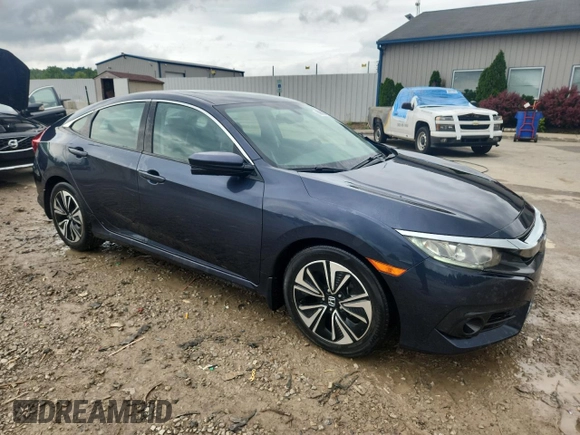 2016 Honda Civic EX-L with VIN 19XFC1F75GE018863, listed as a Copart auction lot 60630535 with 158,806 mi miles and Salvage title. Bid and sale history available at DreamBid. Image 4.