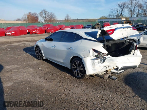 2016 Nissan Maxima SV with VIN 1N4AA6AP3GC377470, listed as a IAAI auction lot 40946380 with 85,768 mi miles and . Bid and sale history available at carsss.com. Image 3.