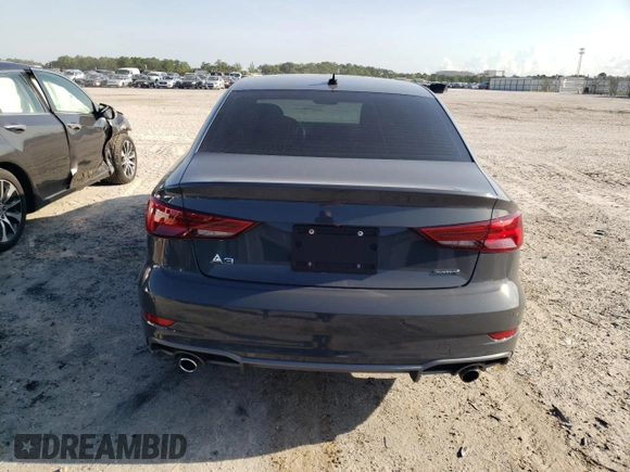 2019 Audi A3 Sedan Premium Plus with VIN WAUJEGFF6K1017891, listed as a Copart auction lot 60752513 with 62,746 mi miles. Bid and sale history available at carsss.com. Image 6.
