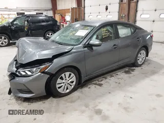 2020 Nissan Sentra S with VIN 3N1AB8BV8LY264005, listed as a IAAI auction lot 42196148 with 63,192 mi miles. Bid and sale history available at carsss.com. Image 2.