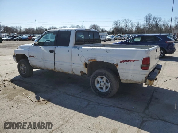 1997 Dodge 1500 with VIN 1B7HF13ZXVJ581204, listed as a Copart auction lot 50525235 with 192,011 mi miles and Salvage Title. Bid and sale history available at DreamBid. Image 2.