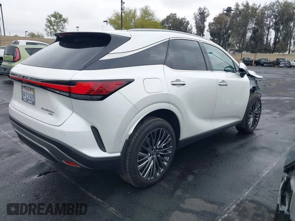 2024 Lexus RX 450h+ Luxury with VIN JTJCJMGA1R2021146, listed as a IAAI auction lot 42204669 with 1,947 mi miles and . Bid and sale history available at DreamBid. Image 4.