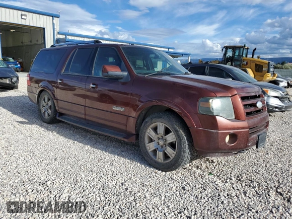 2007 Ford Expedition EL Limited with VIN 1FMFK20507LA76401, listed as a Copart auction lot 67409374 with 134,784 mi miles and Clean Title. Bid and sale history available at carsss.com. Image 4.