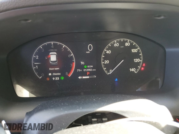 2024 Honda HR-V LX with VIN 3CZRZ1H39RM726641, listed as a Copart auction lot 48753595 with 12,982 mi miles and Salvage title. Bid and sale history available at DreamBid. Image 9.