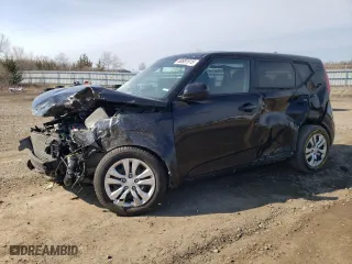 2021 Kia Soul LX with VIN KNDJ23AUXM7749158, listed as a Copart auction lot 48681515 with 63,674 mi miles and Salvage Title. Bid and sale history available at carsss.com. Image 1.