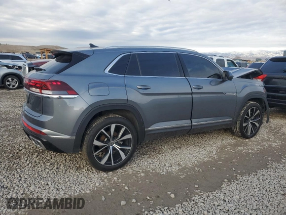 2024 Volkswagen Atlas SEL Premium R-Line with VIN 1V2FE2CA3RC215426, listed as a Copart auction lot 45599575 with 19,705 mi miles and Salvage title. Bid and sale history available at DreamBid. Image 3.