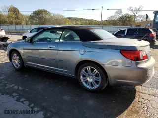 2008 Chrysler Sebring Limited with VIN 1C3LC65M98N193724, listed as a Copart auction lot 75231124 with 186,389 mi miles and Salvage Title. Bid and sale history available at carsss.com. Image 2.