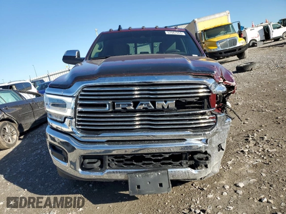 2022 Ram 2500 Laramie with VIN 3C6UR5FLXNG214915, listed as a Copart auction lot 57087055 with 20,588 mi miles and Salvage title. Bid and sale history available at DreamBid. Image 5.