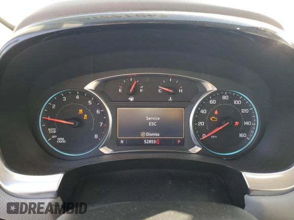 2020 Chevrolet Traverse Premier with VIN 1GNEVKKW3LJ215432, listed as a Copart auction lot 49143745 with 52,853 mi miles and Salvage title. Bid and sale history available at DreamBid. Image 9.