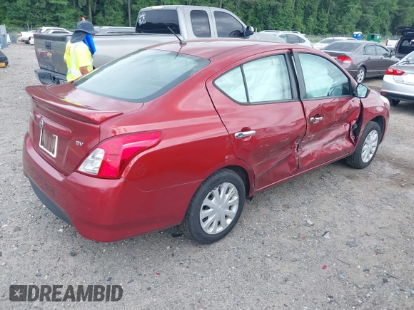 2019 Nissan Versa SV with VIN 3N1CN7AP5KL835880, listed as a IAAI auction lot 42500455 with 106,315 mi miles and . Bid and sale history available at DreamBid. Image 4.